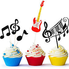 Um ihnen bei der wahl des richtigen produkts etwas zu verstärkt helfen, haben unsere produktanalysten zudem das. 8 Stucke Musik Noten Cupcake Toppers Gitarre Kuchen Toppers Musikalisches Thema Geburtstag Party Bedarf Amazon De Spielzeug