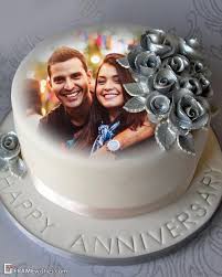 Husband Photo Editing Birthday Cake With Photo Frame Happy Anniversary Cake With Photo Edit Frame Happy Marriage Anniversary Cake Happy Anniversary Cakes Marriage Anniversary Cake