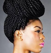 Plus the box braids looks really natural on her with the greenish highlights. 20 Mesmerizing Box Braids Updo Hairstyles