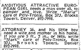 10 awkward personal ads from yesteryear | History Colorado