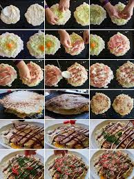 Okonomiyaki Japanese Savoury Pancake Recipetin Japan Recipe Japanese Street Food Food Japanese Cooking