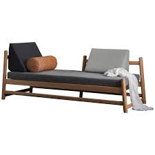 Ini Daybed In Solid Wood And Natural Leather Daybed Sofa Furniture Wood Daybed