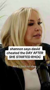 Shannon Beador reveals that David started having an affair THE DAY AFTER  she filmed for the real housewives of Orange County for the very first time  in 2013. Wow wow wow wow. This clip is from Bravo's ...