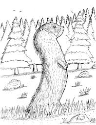 Happy groundhog day greeting card printable. Robin S Great Coloring Pages Yellow Bellied Marmot Coloring Page