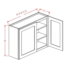 Shop our wide selection of bright, modern uptown white rta kitchen cabinets online. Tacoma White 30x30 Double Glass Door Wall Cabinet