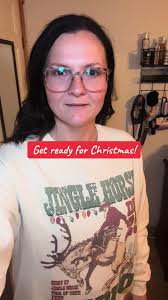 I love this cowboy Christmas sweatshirt! #blackfridaydeals  #christmasgiftideas #giftguide #holidaypartyoutfit #sweaterweather  #over40club