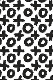 Black And White Pattern Wallpaper Colorful Fabrics Digitally Printed By Spoonflower Black White X O In 2020 Black And White Photo Wall Black And White Wallpaper Black And White Aesthetic