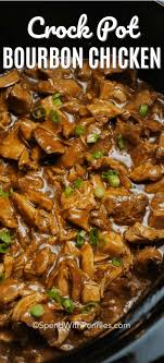 This Easy Crock Pot Bourbon Chicken Couldn 039 T Be More Flavorful We Love Serving Bourbon St Chicken Crockpot Recipes Bourbon Chicken Bourbon Chicken Recipe