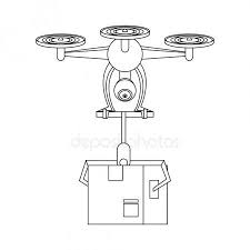Air Drone Remote Control Cartoon In Black And White Stock Vector Sponsored Remote Control Air Drone Ad Drone Remote Pattern Drawing Drone