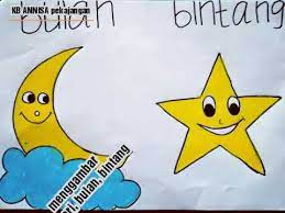 Download now bintang awan matahari bulan set kartun kue puncak untuk anak anak dekorasi pesta ulang tahun grosir buy anak kue toppers kertas kue topper lucu. Menggambar Dan Mewarnai Matahari Bulan Dan Bintang Dengan Mudah Youtube