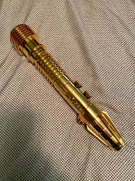 Bubble has been taped and is damaged as shown in photos. Newest Addition The The Clan Hilt Collection Cig Gold Plated Luminara Unduli Hilt Currently Installed With In Hilt Led And Nbv4 Going To Gut It And Likely Do Either A Proffie Or Golden Harvest