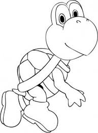 Koopa Troopa Mario Coloring Page Disegni Bambini Tartarughe