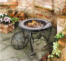 Mediterraner Feuerschalen Grill 6tlg Feuerschale Mosaik Feuer