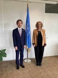 Ambassador OKANIWA Ken pays a courtesy call