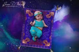 Princess Jasmine Inspired Costume With Matching Doll Princess Etsy In 2021 Disney Princess Babies Baby Photoshoot Baby Photoshoot Girl