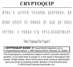 Plus, discover the deals to make puzzle night a cheap one. 062418 Cryptoquip Cryptoquip Cecildaily Com