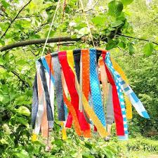 Kreatives Zum Nachmachen Windspiel Aus Stoffresten Windspiele Stoffrest Stoffreste