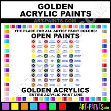 golden open acrylic paint colors golden open paint colors