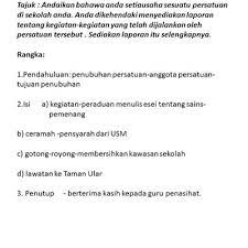 Pertandingan lagu patriotik sempena minggu bahasa melayu. Penulisan 8 Laporan Minggu Bahasa