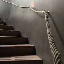 24mm natural hemp bannister stair rope x 1.3m c/w 3 gun metal black fittings. Grey Wall Wooden Stairs Rope Decor Rope Hand Rail Stairway Mexico Stairs Stair Railing Stairways