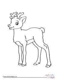 There are holiday paper dolls, angels, gifts, and a hand drawn winter village. Reindeer Colouring Pages