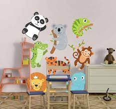 Animal wall stickers for bedrooms. Hand Drawn Autumn Animals Bedroom Wall Sticker Tenstickers