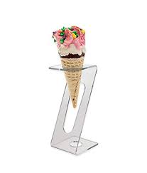 The mini ice cream cones can be prepped in advance and you can put the stand and prepped cones in the freezer right before the party starts. Individual Acrylic Ice Cream Cone Holder Mini Cones 6 Inch Clear Acrylic Cake Stand Buy Ice Cream Cone Holder Cake Stand Individual Acrylic Ice Cream Cone Holder Mini Cones 6 Inch Clear Acrylic Cake Stand