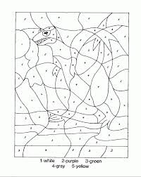 Suitable for a wide age range of children. Dinosaur Coloring Pages By Numbers Coloring Home