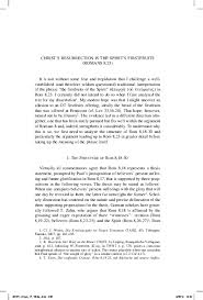 In this book daniel kirk makes a fresh and important contribution to the study of pauline theology by highlighting the significance of resurrection in the . Pdf Christ S Resurrection Is The Spirit S Firstfruits Rom 8 23 Joel R White Academia Edu