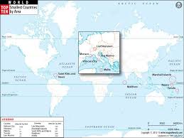 What Are The Smallest Countries In The World By Area Answers Countries Of The World World Area Map