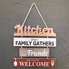 That bright blue handle of the whisk painted on the board adds a pop of color. Winston Porter Kitchen Chain Sign Wood Wall Decor Reviews Wayfair