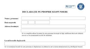 Ai Nevoie De Declaraţia Pe Proprie Răspundere Se Poate Completa Imediat Pe Platforma Electronică A Sts Descarcă Aici Capital Ro
