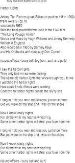 Top Songs 1948 Music Charts Lyrics For Harbor Lights