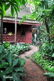 Thai Traditional House Jim Thompson House Museum Bangkok Thai House House Landscape Balinese Garden