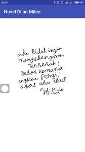 Tak puas hanya di kursi ruang tamu istri ku kali ini pun mulai berani mengajak aku dan lelaki itu untuk kembali ke kamar. Novel Dilan Milea Fur Android Apk Herunterladen