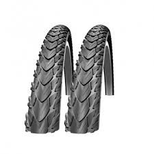 Only 9 items in stock! 2x Schwalbe Reifen Marathon Plus Tour 42 622 28 Zoll Draht Reflex Schwarz