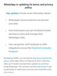Kamis, 7 januari 2021 21:30. Wajib Tahu Persyaratan Baru Bagi Pengguna Aplikasi Whatsapp 2021 Borobudurnews