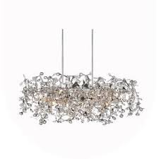 Flurry 7 Light Chrome Chandelier Contemporary Chandelier Cwi Lighting Geometric Chandelier