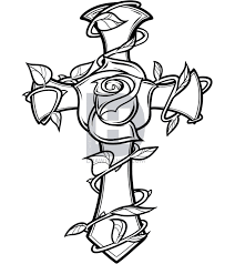 There are 319 cross with rose vine for sale on etsy, and they cost $18.23 on average. Rose With A Cross Tattoo