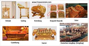 Gamelan adalah himpunan alat musik tradisional yang berasal dari jawa tengah, biasanya menonjolkan demung, saron, gambang, kendang, dan gong. Alat Musik Berasal Dari Jawa Tengah
