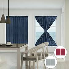 The dormakaba sliding doors with the slim flex profile system. Blackout Window Curtains Sliding Door Panel Darkening Drape Rod Pocket Ebay