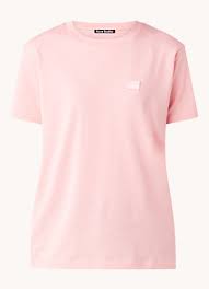 This cotton tee is soft enough for even the most sensitive skin. Acne Studios Face T Shirt Mit Logo De Bijenkorf