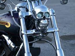 Skull Headlight Bike Lovers Bike Life Harley Davidson