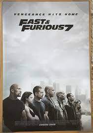 High quality poster printed on glossy photo paper. Furious 7 Movie Poster 2 Sided Original Intl Final 27x40 Paul Walker Vin Diesel Ebay