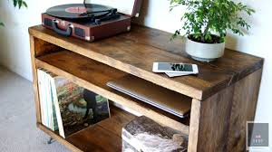 Krud K37 Record Player Stand 100cm Record Player Stand Turntable Stand Vinyl Record Storage