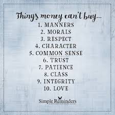Things Money Can T Buy
