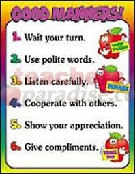 Good Manners Chart Manners Preschool Manners For Kids
