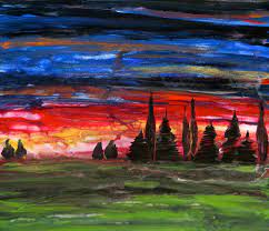 Maybe you would like to learn more about one of these? Abstract Landscape Painting Sunset Skies Lauracarterart Online Store Powered By Storenvy
