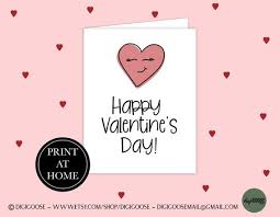 All our printable valentine's day cards are yours at no cost. Cute Valentine Card Printable Valentine Printables For Kids Etsy Cute Valentines Card Cards For Boyfriend School Valentine Cards