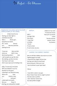 C g d g but you heard it, darling you look perfect tonight |. Ed Sheeran Perfect Interactive Worksheet